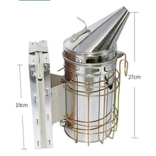 Load image into Gallery viewer, Beekeeping Smoker Stainless Steel Equipment Hive Box Tool Supplies For Beehive Bee Manual Smoke Maker With Hanging Hook Tools
