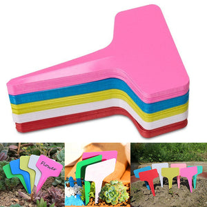 Gardening Plant T shape Waterproof Tags Flower Vegetable Planting Label Tools  farm garden Seedling tray mark garden tools
