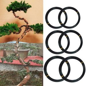 6 Roll 5m Aluminum Tree Training Wires Garden Bonsai Beginners Trainers Artists  Plants Trees Training Wire 1mm/1.5mm/2mm Black