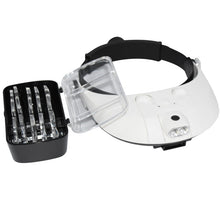 Load image into Gallery viewer, Headband Magnifying Glass With Led Lamp Magnifier For Beekeeping Equipment 1.0-6.0X Multiple Magnification Mirror With 5 Lens
