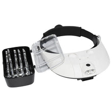 Load image into Gallery viewer, Headband Magnifying Glass With Led Lamp Magnifier For Beekeeping Equipment 1.0-6.0X Multiple Magnification Mirror With 5 Lens
