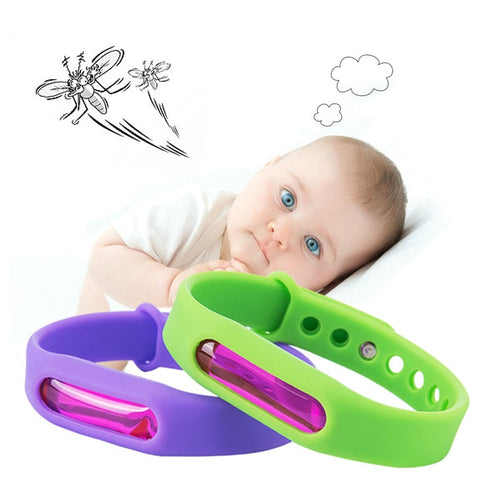 hot Colorful Environmental Protection Silicone Wristband Summer Mosquito Repellent Bracelet Anti-mosquito Band safe for child